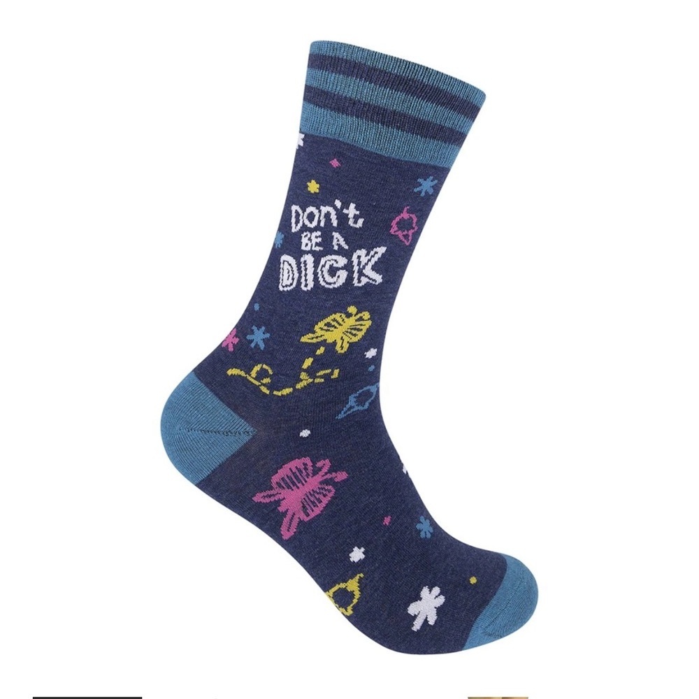 Funatic Unisex Fun Novelty Mens Socks DON’T BE A DICK One Size Fits Most